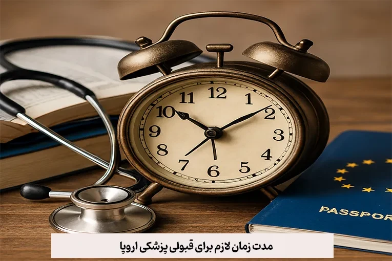 مدت زمان لازم برای قبولی پزشکی اروپا